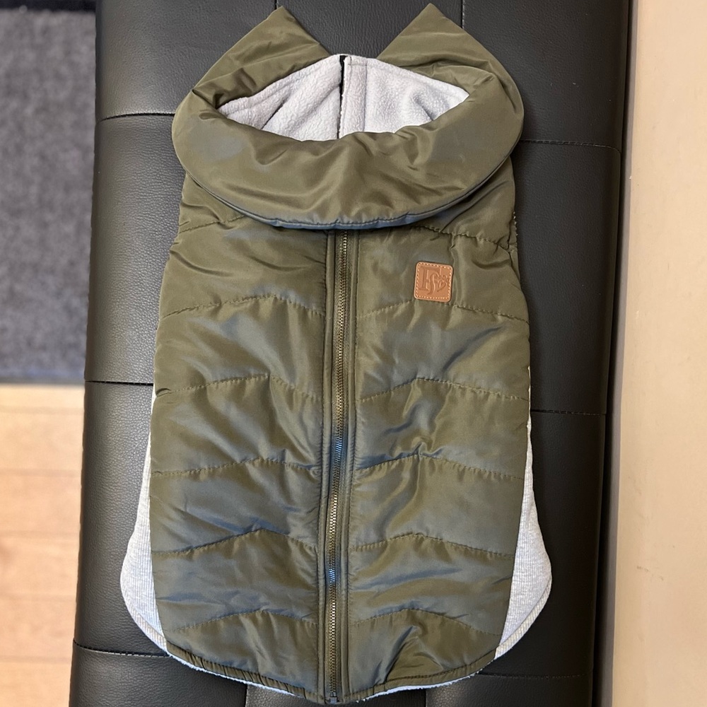 Friends Forever Green dog winter jacket - Large